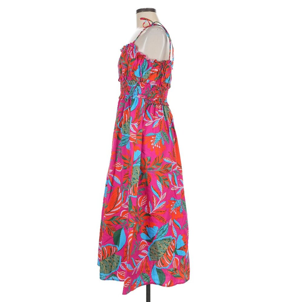 Sugarlips Colorful Tropical Print Long Summer Dress - Picture 4 of 5
